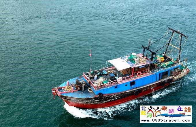 東戴河北戴河南戴河出海打漁看日出